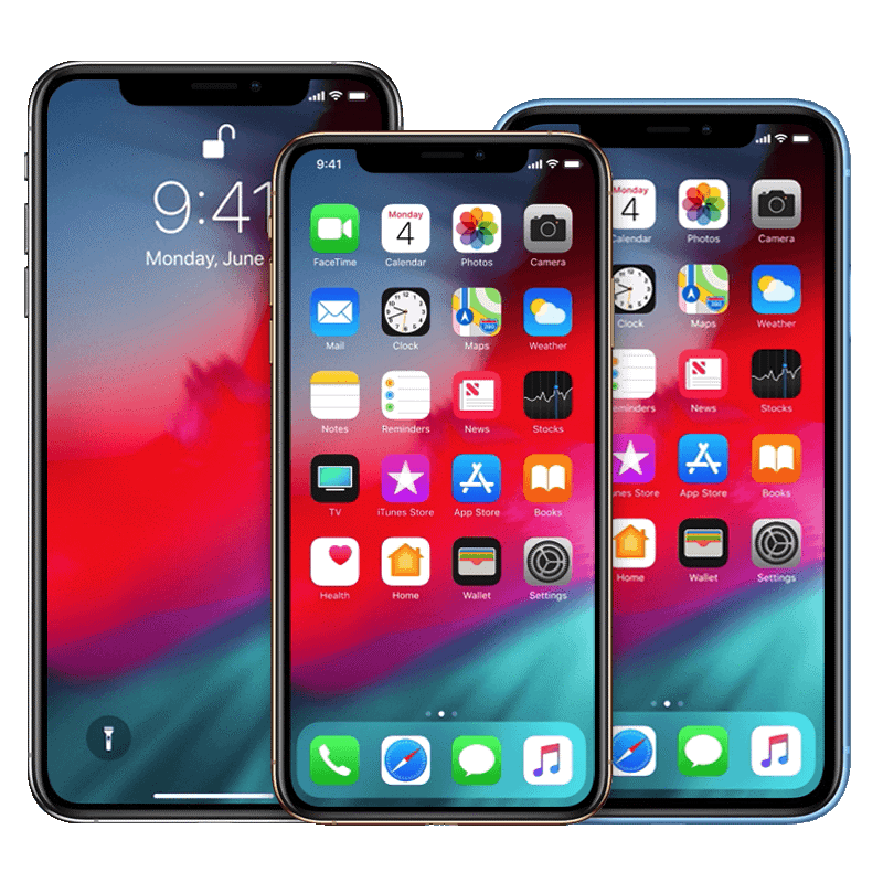 פעולות בסיסיות ב-iPhone X, iPhone Xs ו-iPhone Xr.